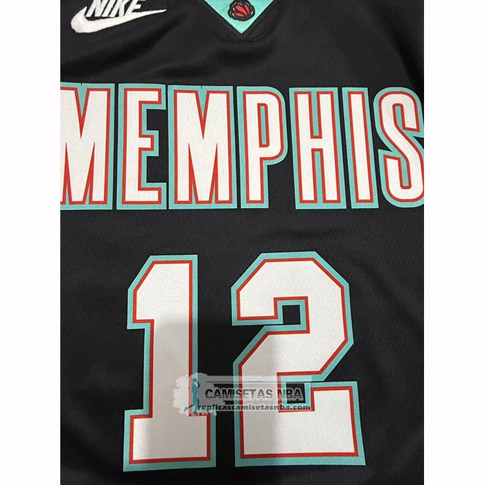 Camiseta Memphis Grizzlies Ja Morant NO 12 Classic 2025-26 Negro
